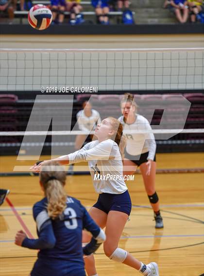 Thumbnail 1 in Smithson Valley vs Steele (NEISD Volleyball Tournament) photogallery.
