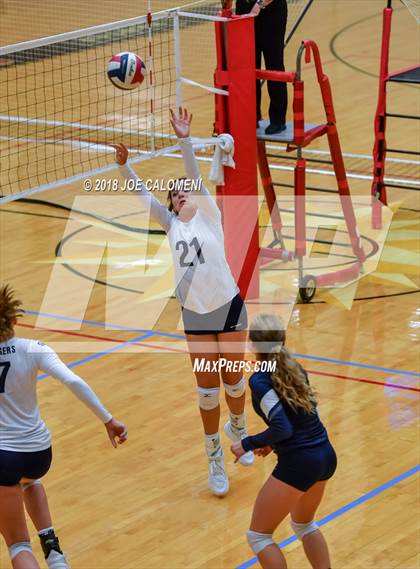 Thumbnail 2 in Smithson Valley vs Steele (NEISD Volleyball Tournament) photogallery.