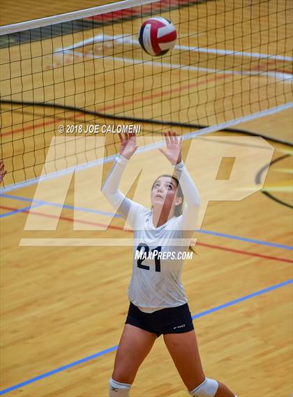 Thumbnail 3 in Smithson Valley vs Steele (NEISD Volleyball Tournament) photogallery.