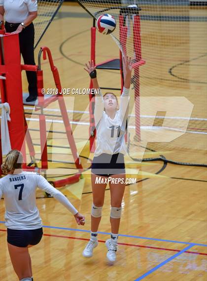 Thumbnail 2 in Smithson Valley vs Steele (NEISD Volleyball Tournament) photogallery.