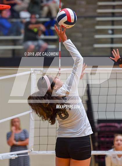 Thumbnail 2 in Smithson Valley vs Steele (NEISD Volleyball Tournament) photogallery.