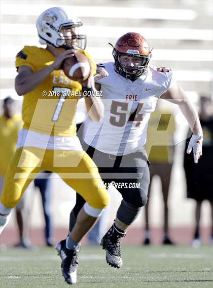 Thumbnail 3 in Erie vs. Pueblo East (CHSAA 3A Semifinal Playoff) photogallery.
