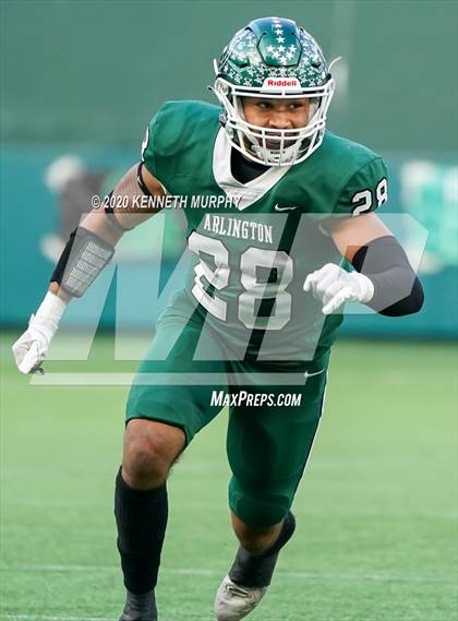 Thumbnail 2 in Guyer vs Arlington (UIL 6A Division 2 Area) photogallery.