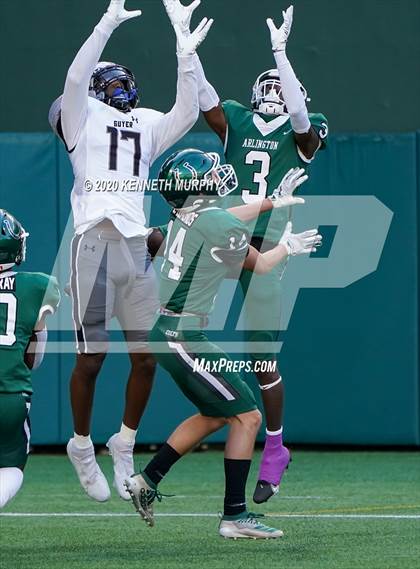 Thumbnail 2 in Guyer vs Arlington (UIL 6A Division 2 Area) photogallery.