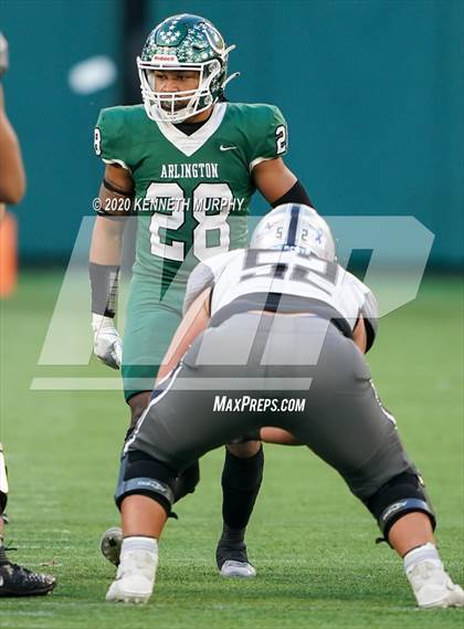Thumbnail 2 in Guyer vs Arlington (UIL 6A Division 2 Area) photogallery.