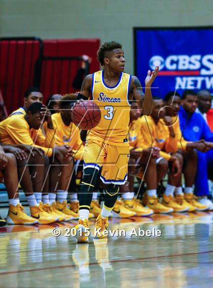 Thumbnail 3 in Simeon vs Rainier Beach (Hoophall West Invitational) photogallery.