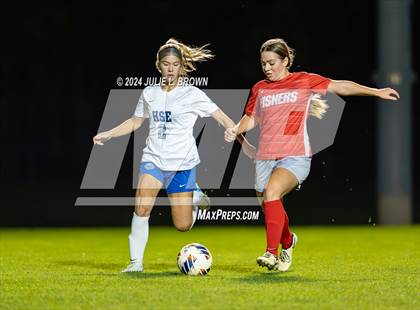 Thumbnail 2 in Hamilton Southeastern vs. Fishers (IHSAA 3A Sectional 8 First Round) photogallery.