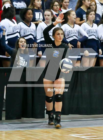 Thumbnail 2 in Ursuline Academy vs Vandebilt Catholic (LHSAA Division III Semifinal) photogallery.