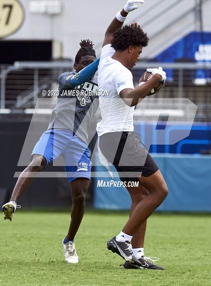 Thumbnail 2 in Trinity Christian Academy vs Clay (Jaguars Prep 11-On Tournament) photogallery.