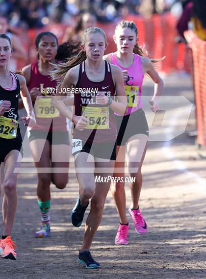 Thumbnail 2 in CIF State Cross Country Championships (Girls D4 Race) photogallery.