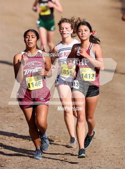 Thumbnail 2 in CIF State Cross Country Championships (Girls D4 Race) photogallery.