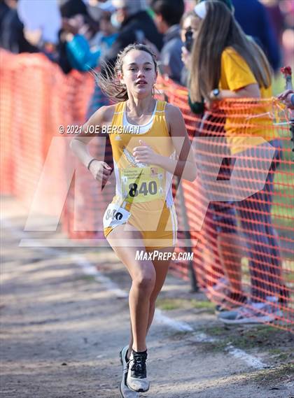 Thumbnail 1 in CIF State Cross Country Championships (Girls D4 Race) photogallery.