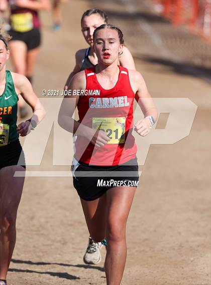 Thumbnail 3 in CIF State Cross Country Championships (Girls D4 Race) photogallery.