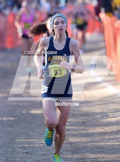 Thumbnail 3 in CIF State Cross Country Championships (Girls D4 Race) photogallery.