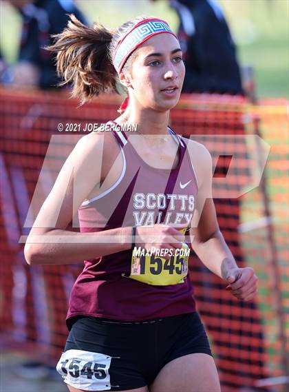 Thumbnail 1 in CIF State Cross Country Championships (Girls D4 Race) photogallery.