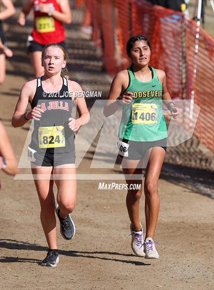 Thumbnail 1 in CIF State Cross Country Championships (Girls D4 Race) photogallery.
