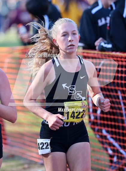 Thumbnail 2 in CIF State Cross Country Championships (Girls D4 Race) photogallery.