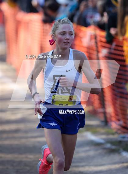 Thumbnail 1 in CIF State Cross Country Championships (Girls D4 Race) photogallery.