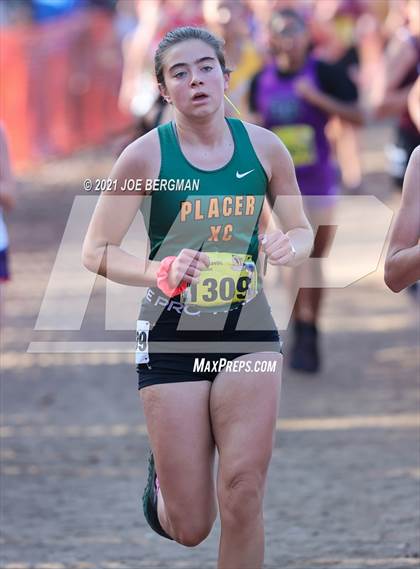 Thumbnail 1 in CIF State Cross Country Championships (Girls D4 Race) photogallery.