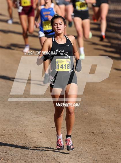 Thumbnail 2 in CIF State Cross Country Championships (Girls D4 Race) photogallery.