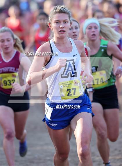 Thumbnail 1 in CIF State Cross Country Championships (Girls D4 Race) photogallery.