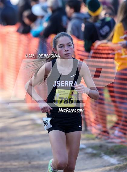 Thumbnail 1 in CIF State Cross Country Championships (Girls D4 Race) photogallery.