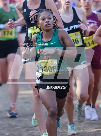 Thumbnail 3 in CIF State Cross Country Championships (Girls D4 Race) photogallery.