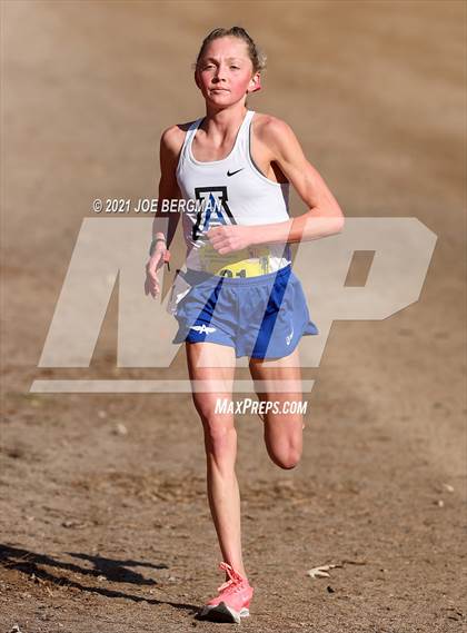 Thumbnail 3 in CIF State Cross Country Championships (Girls D4 Race) photogallery.