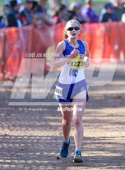 Thumbnail 1 in CIF State Cross Country Championships (Girls D4 Race) photogallery.