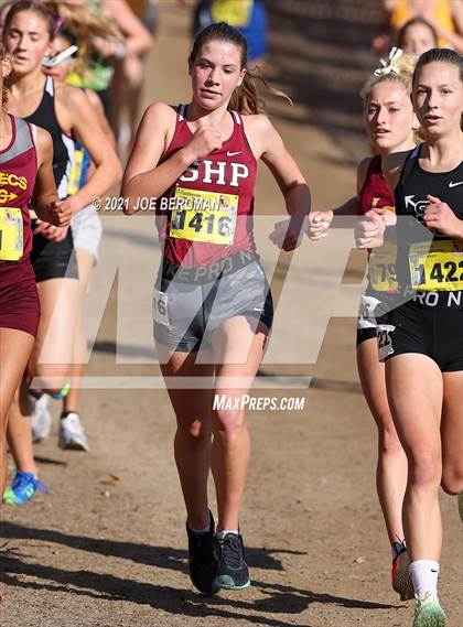 Thumbnail 1 in CIF State Cross Country Championships (Girls D4 Race) photogallery.