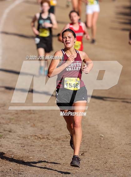 Thumbnail 1 in CIF State Cross Country Championships (Girls D4 Race) photogallery.