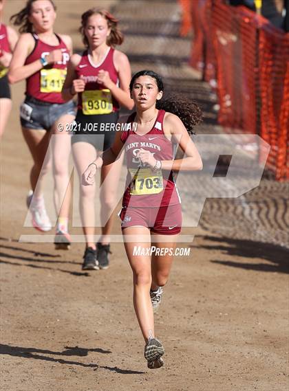 Thumbnail 3 in CIF State Cross Country Championships (Girls D4 Race) photogallery.