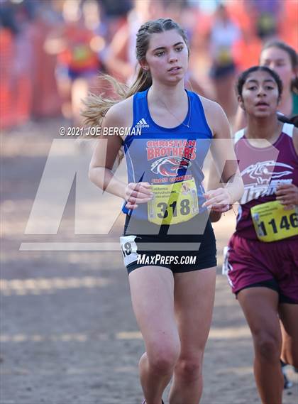 Thumbnail 3 in CIF State Cross Country Championships (Girls D4 Race) photogallery.