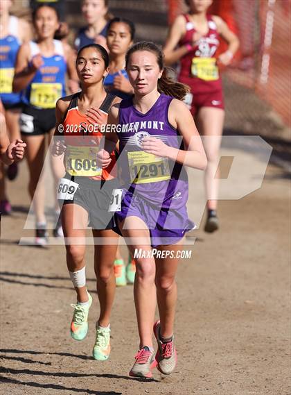 Thumbnail 1 in CIF State Cross Country Championships (Girls D4 Race) photogallery.