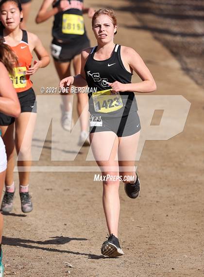 Thumbnail 1 in CIF State Cross Country Championships (Girls D4 Race) photogallery.