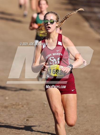 Thumbnail 2 in CIF State Cross Country Championships (Girls D4 Race) photogallery.