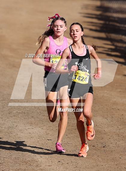 Thumbnail 2 in CIF State Cross Country Championships (Girls D4 Race) photogallery.