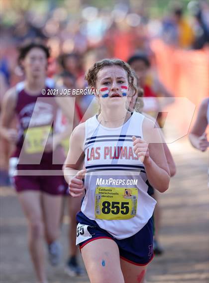 Thumbnail 3 in CIF State Cross Country Championships (Girls D4 Race) photogallery.
