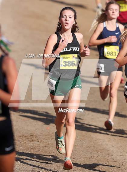 Thumbnail 2 in CIF State Cross Country Championships (Girls D4 Race) photogallery.