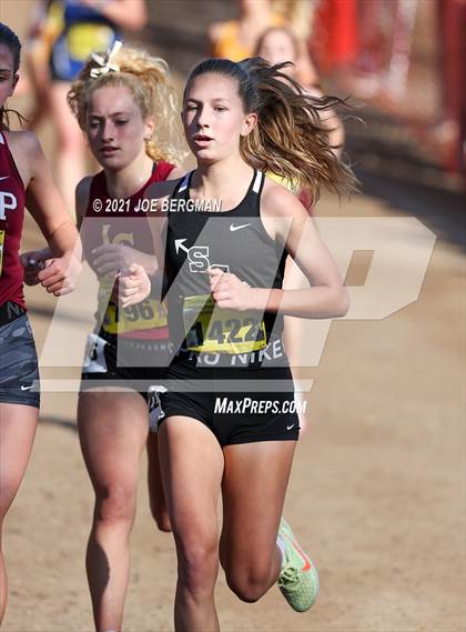 Thumbnail 2 in CIF State Cross Country Championships (Girls D4 Race) photogallery.