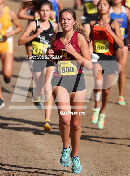 Thumbnail 3 in CIF State Cross Country Championships (Girls D4 Race) photogallery.