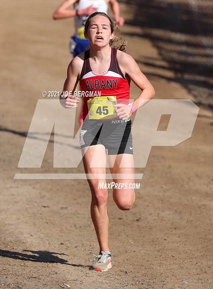 Thumbnail 3 in CIF State Cross Country Championships (Girls D4 Race) photogallery.