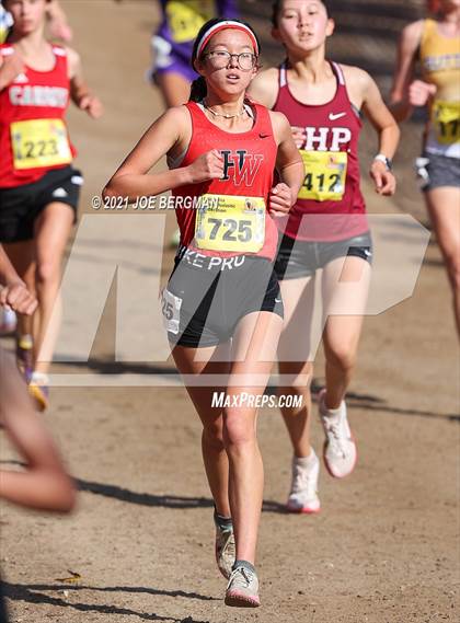 Thumbnail 1 in CIF State Cross Country Championships (Girls D4 Race) photogallery.