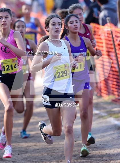 Thumbnail 2 in CIF State Cross Country Championships (Girls D4 Race) photogallery.