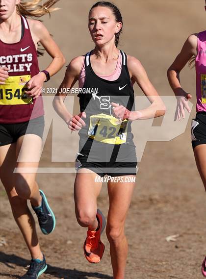 Thumbnail 1 in CIF State Cross Country Championships (Girls D4 Race) photogallery.