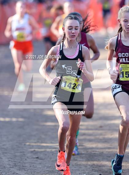 Thumbnail 3 in CIF State Cross Country Championships (Girls D4 Race) photogallery.
