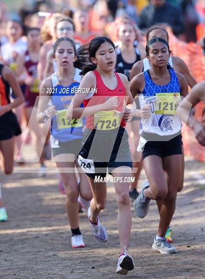 Thumbnail 3 in CIF State Cross Country Championships (Girls D4 Race) photogallery.
