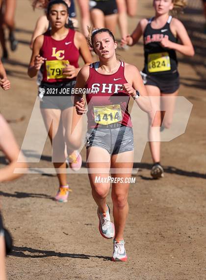 Thumbnail 3 in CIF State Cross Country Championships (Girls D4 Race) photogallery.
