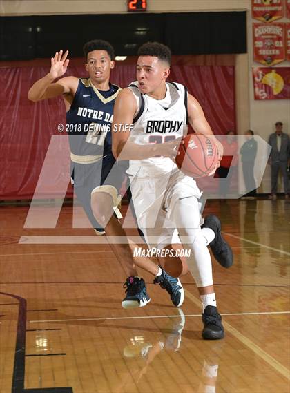 Thumbnail 2 in Notre Dame (SO) vs. Brophy College Prep (Father Barry Christmas Classic) photogallery.