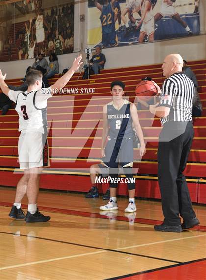 Thumbnail 3 in Notre Dame (SO) vs. Brophy College Prep (Father Barry Christmas Classic) photogallery.